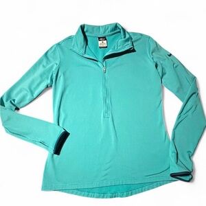 Women's Teal Nike Dri-Fit Quarter zip